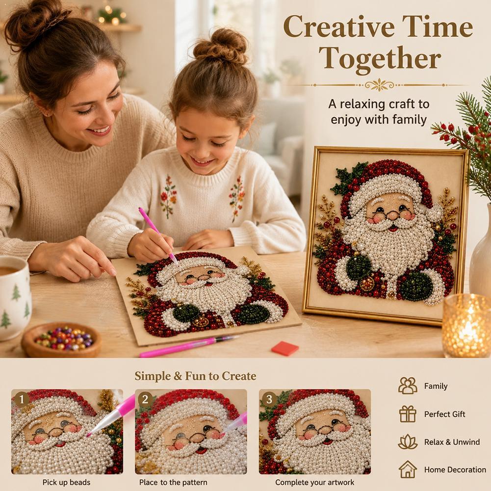 Embroidery Xmas - Kit de broderie de perles DIY