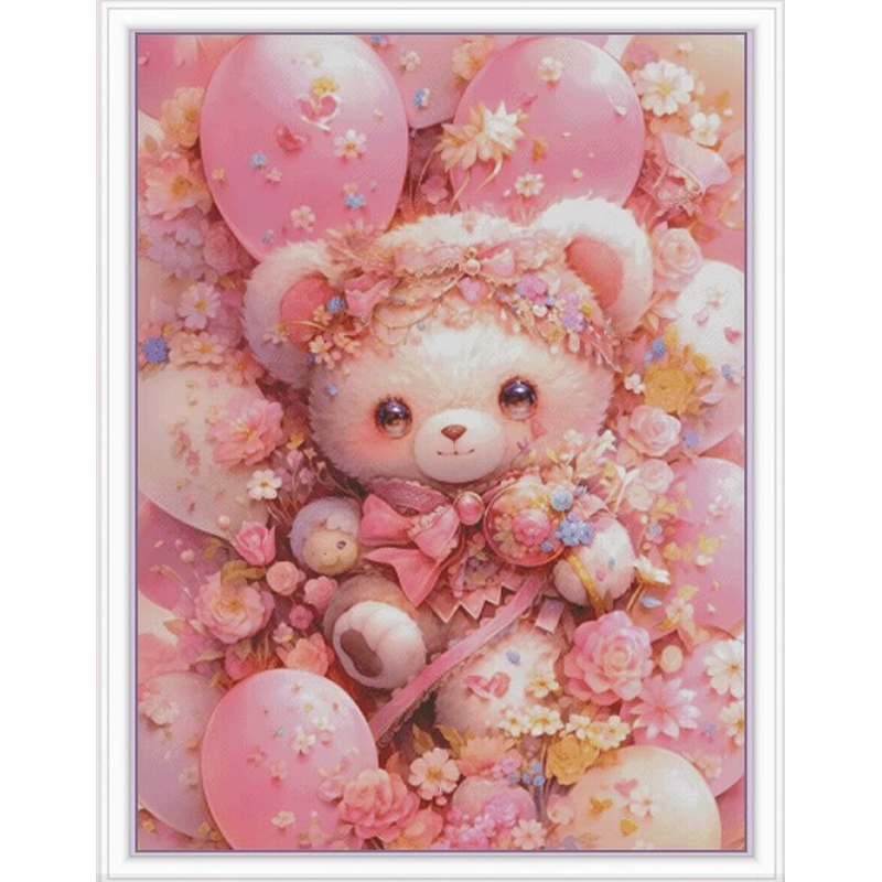 Embroidery Tas - ZZ3887 ours 14CT 16CT imprimé sur