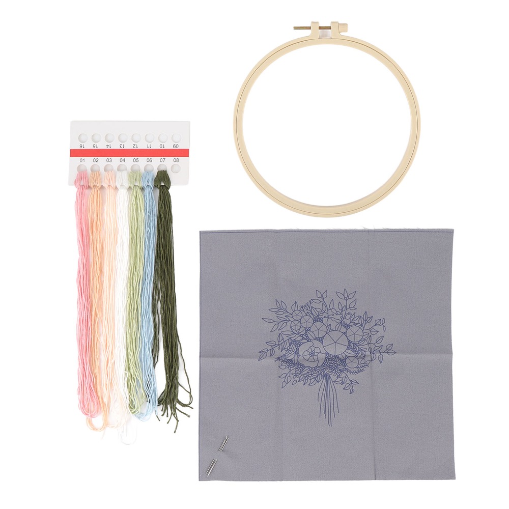 Embroidery Design Patterns Flowers - Kit de broderie imprimé avec motifs
