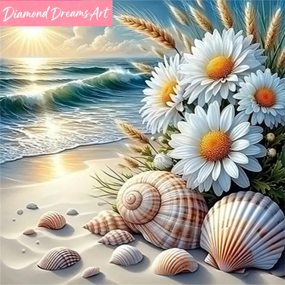Embroidery Daisy Flower - Nouveaux kits de peinture diamant DIY,
