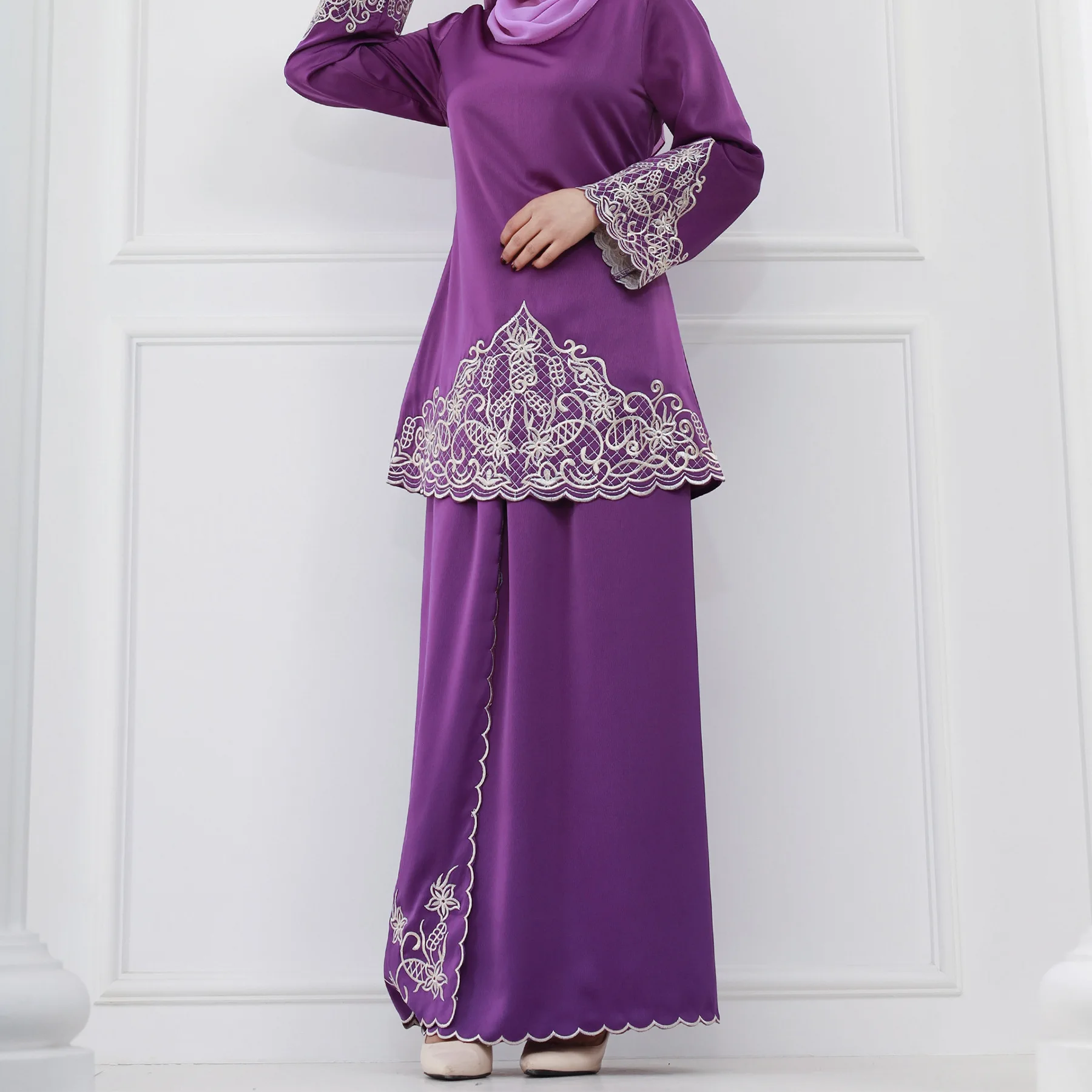 Embroidery Baju - Ensembles de mode musulmane pour femmes,