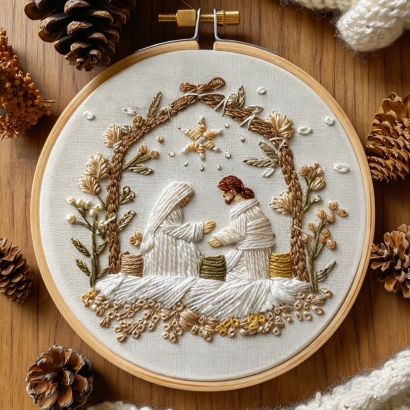 Embroidery Service - Kit de broderie de noël de