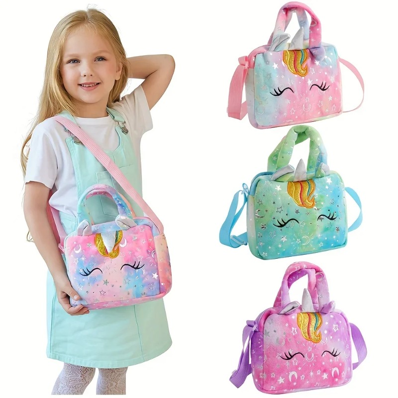 Embroidery Unicorn - Sacs à main licorne doux pour