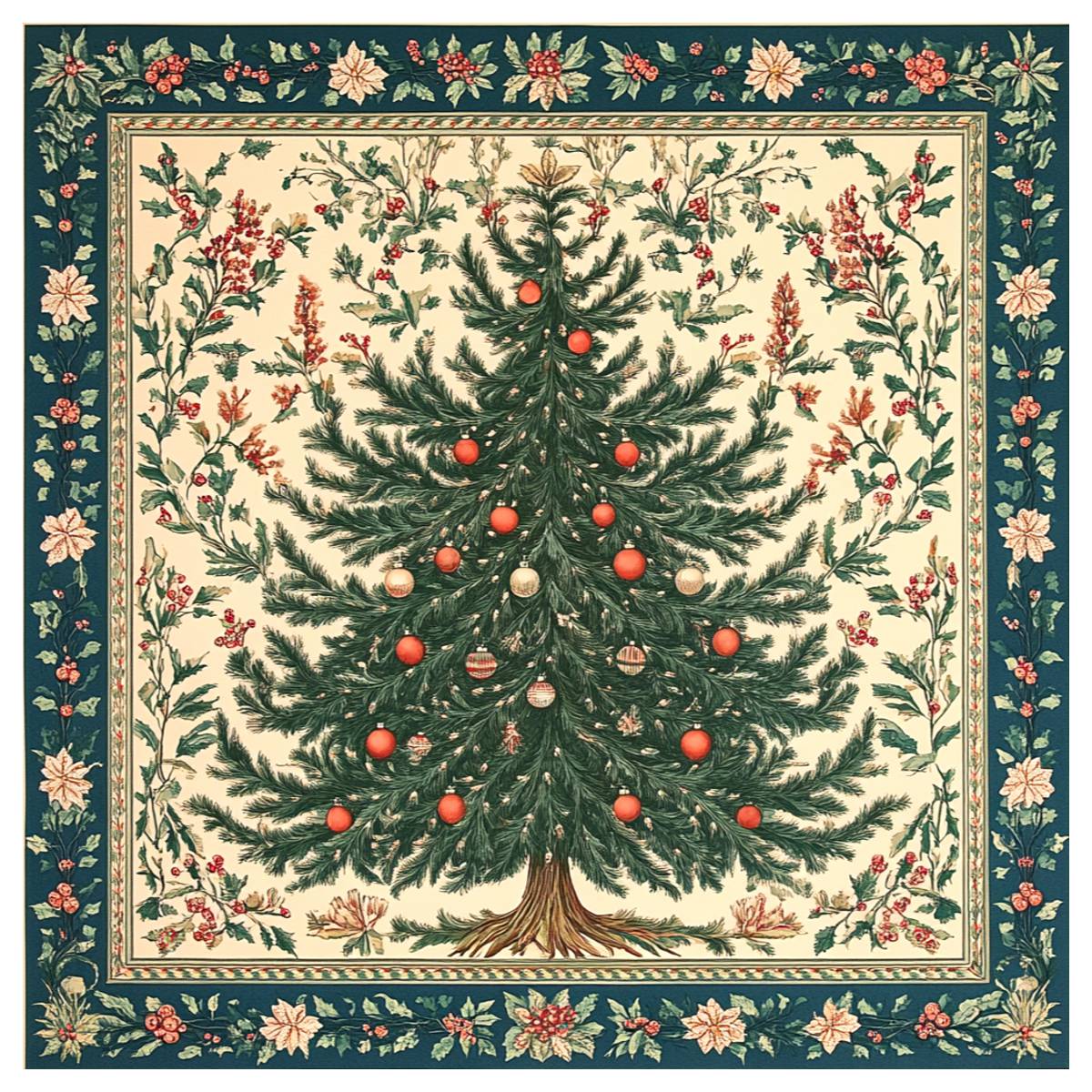 Embroidery Xmas - Kit de point de croix arbre