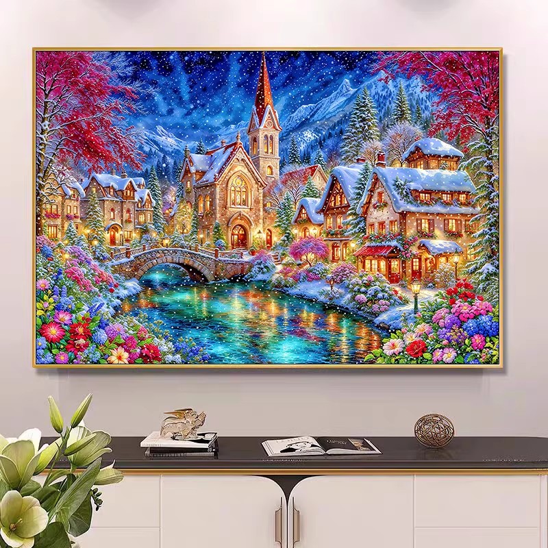 Embroidery Tas - Kits de broderie d'église d'hiver 9ct