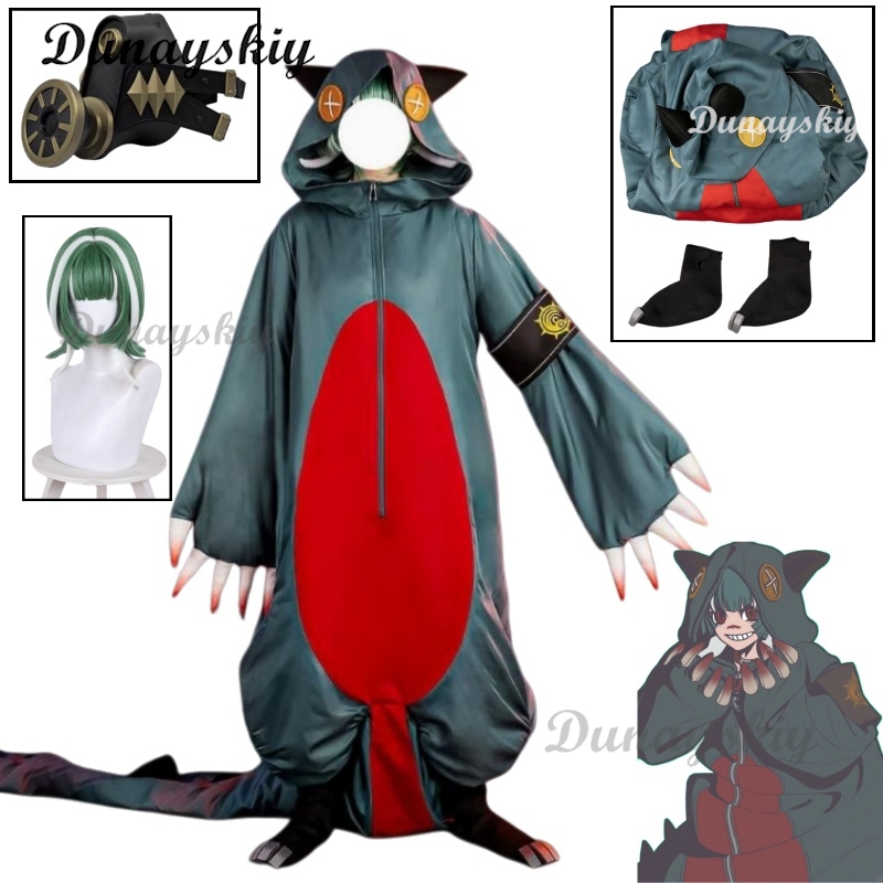 Embroidery Vest - Tenue de cosplay Guita Gachiakuta, perruque,