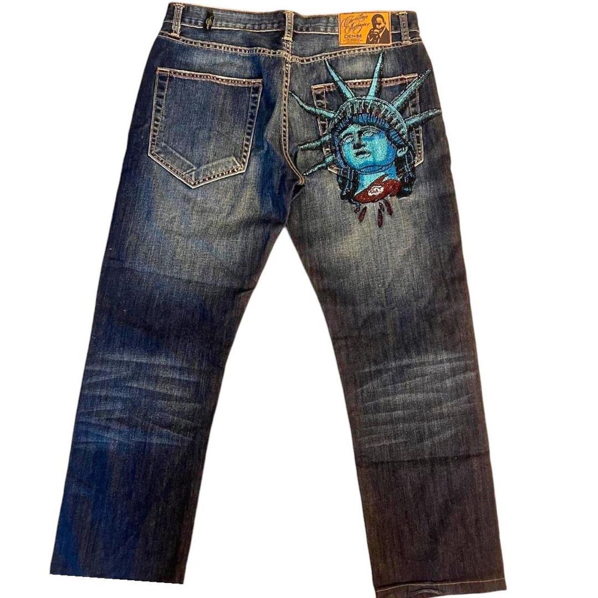Jean Y2k des années 2000, moti - Embroidery Jeans Sakura avis et prix