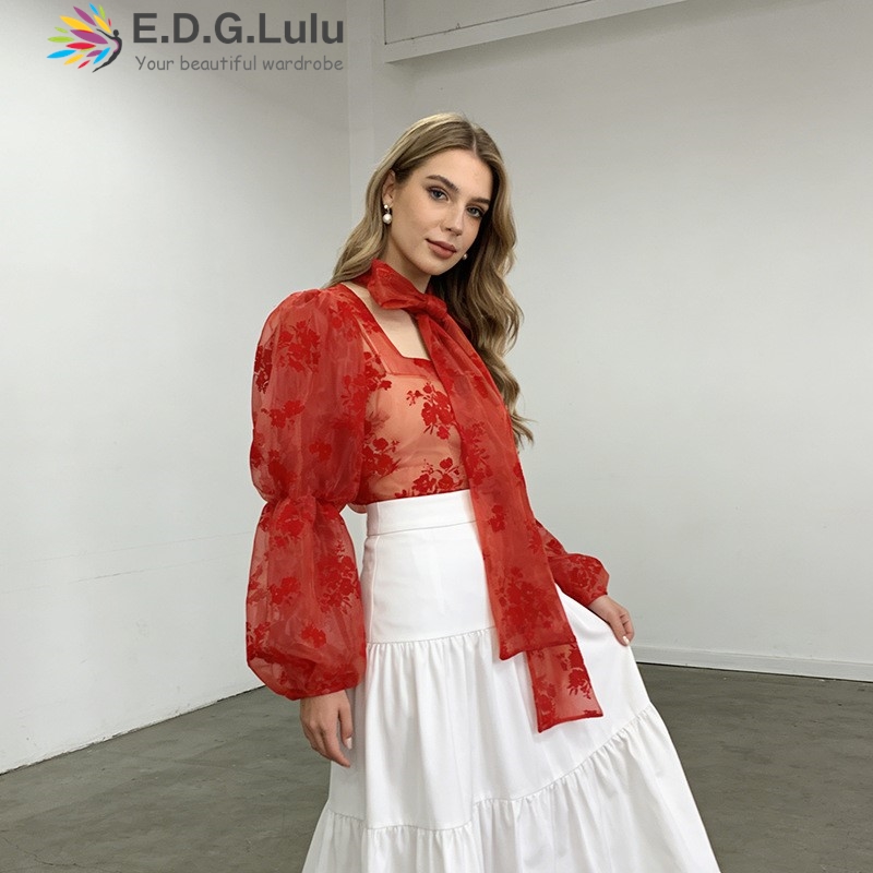 EDGLuLu Sweet French See Throu - Embroidery Topi avis et prix