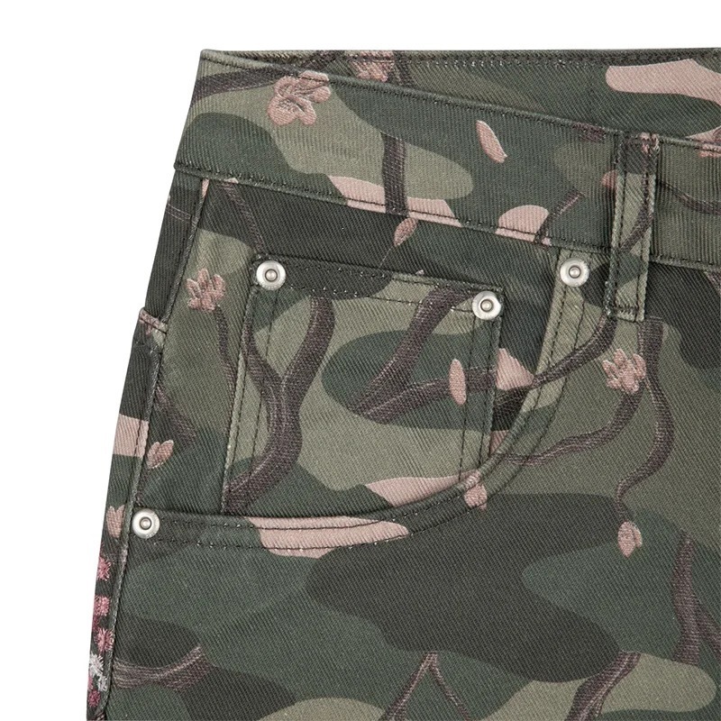 Jeans pour hommes Y2K avec bro - Embroidery Jeans Sakura avis et prix