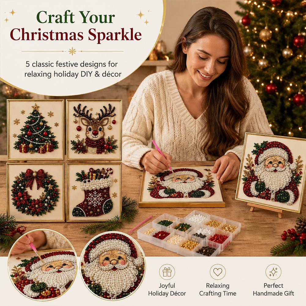 Kit de broderie de perles DIY  - Embroidery Xmas avis et prix