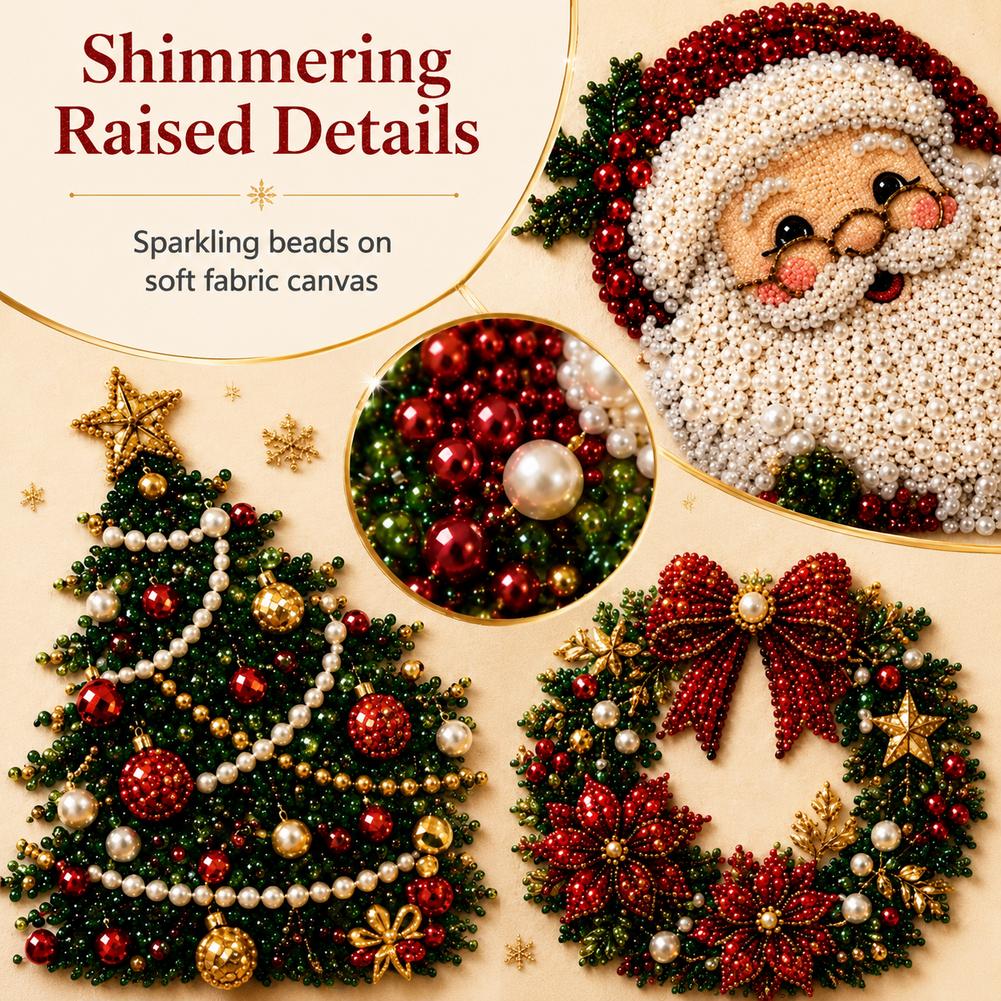 Kit de broderie de perles DIY  - Embroidery Xmas avis et prix