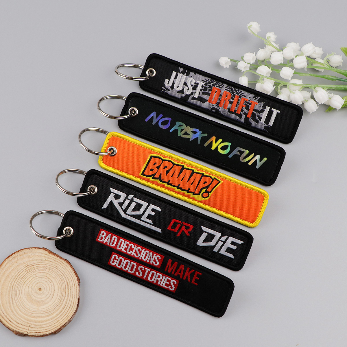 1 pièce Porte-clés brodé avec  - Embroidery Xmas avis et prix