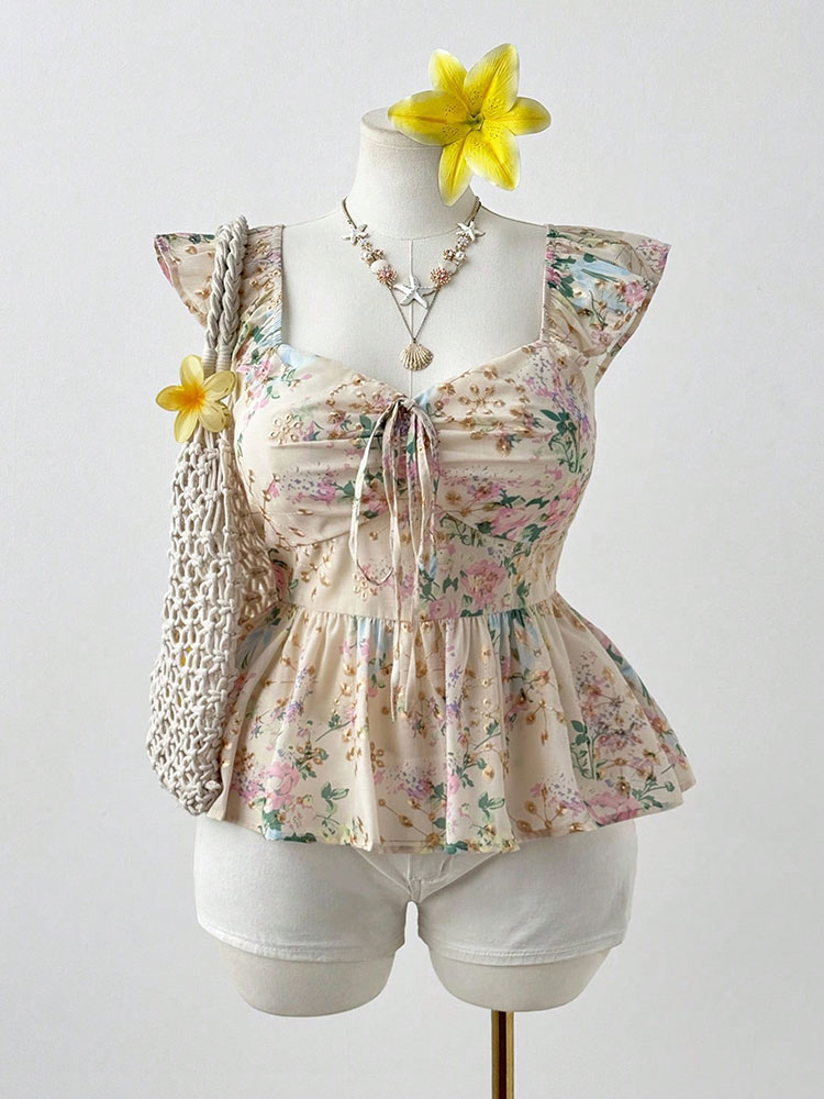 Nouveau haut gilet brodé flora - Embroidery Vest avis et prix