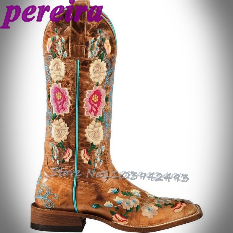 Bottes à fleurs brodées Rose G - Embroidery Flower avis et prix