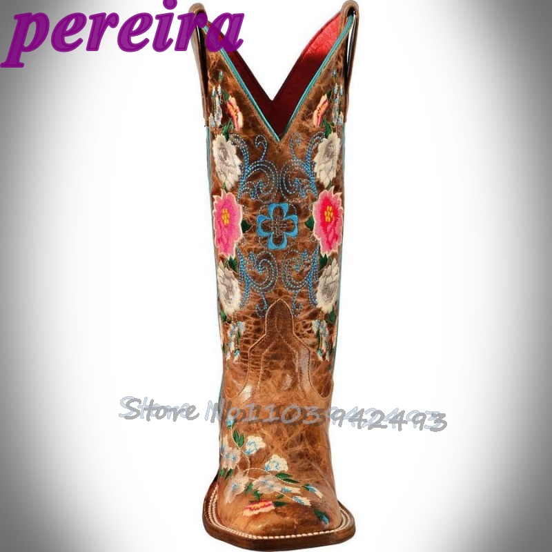 Bottes à fleurs brodées Rose G - Embroidery Flower avis et prix