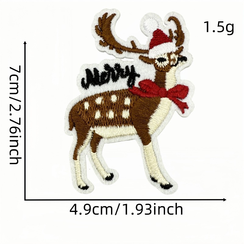 Patch brodé thermocollant vint - Embroidery Xmas avis et prix