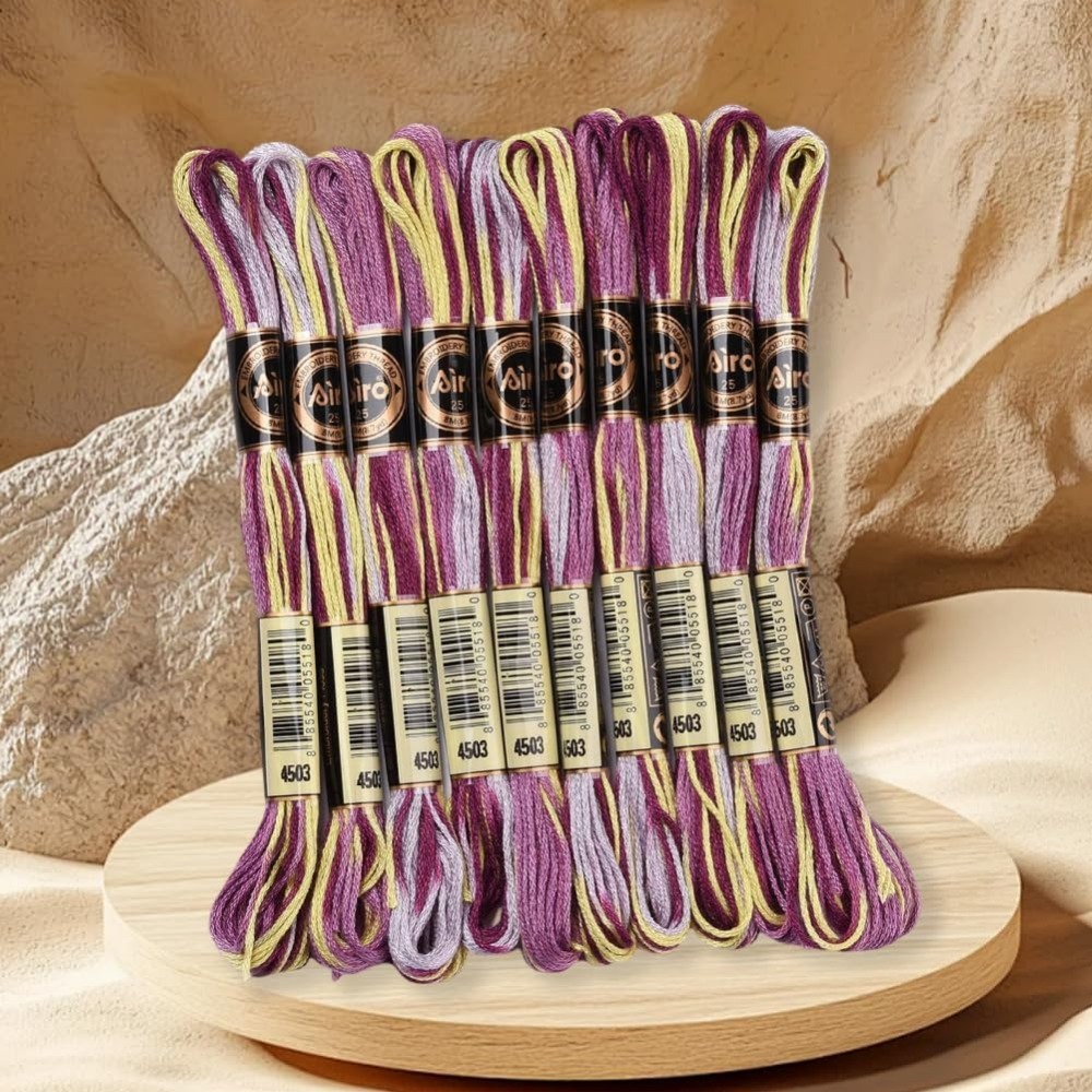 Fil à broder panaché violet, 6 - Embroidery Bracelet avis et prix