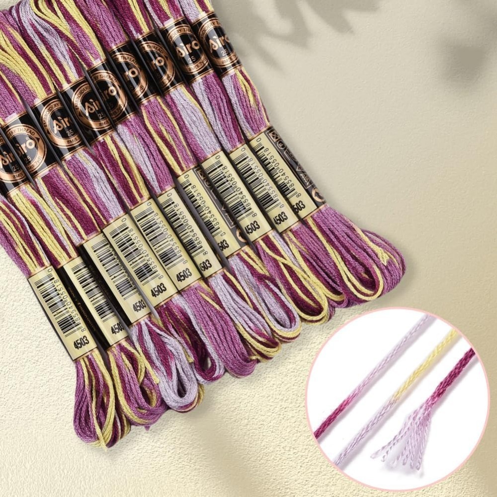 Fil à broder panaché violet, 6 - Embroidery Bracelet avis et prix