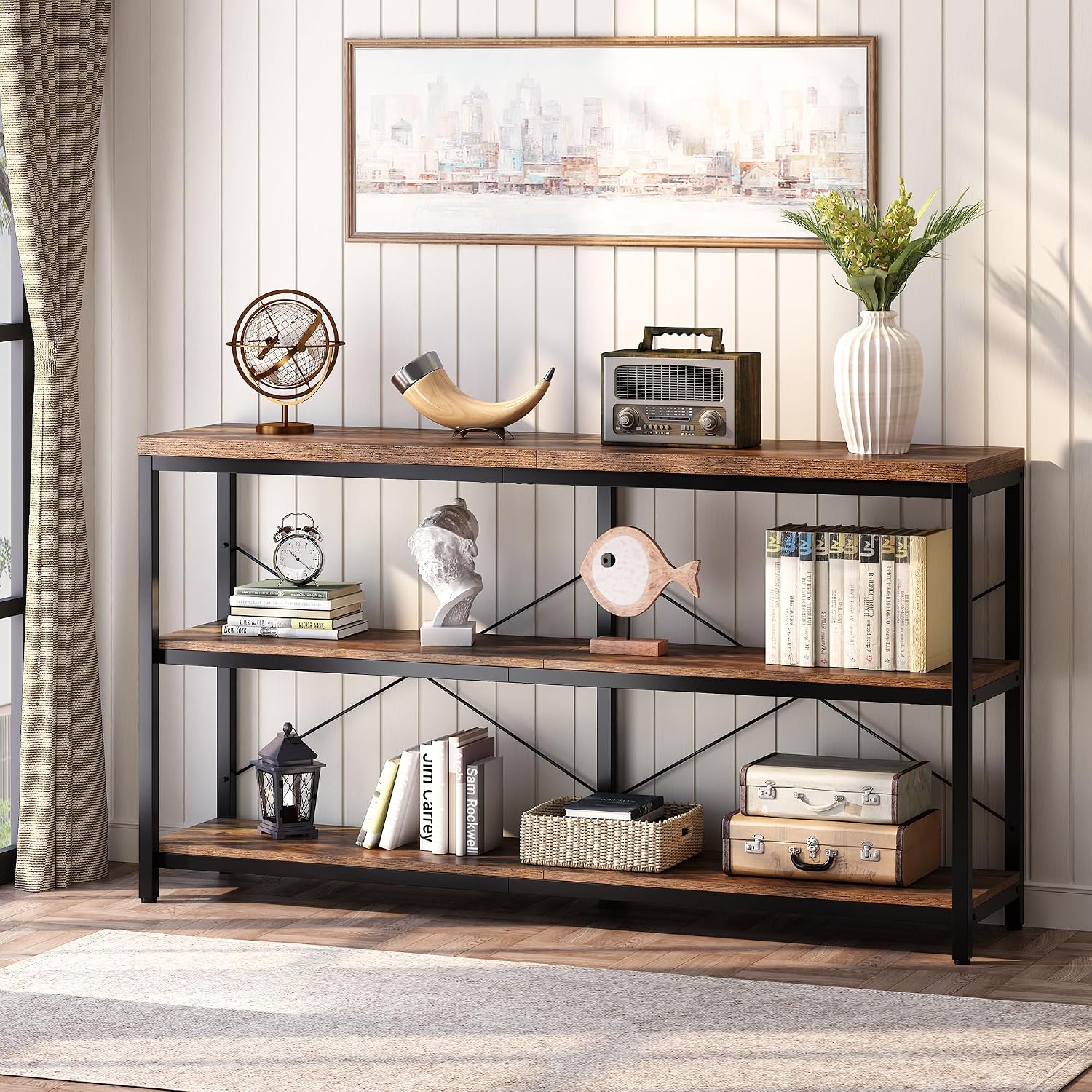 Étagère industrielle à 3 nivea - Frame Display Wood avis et prix