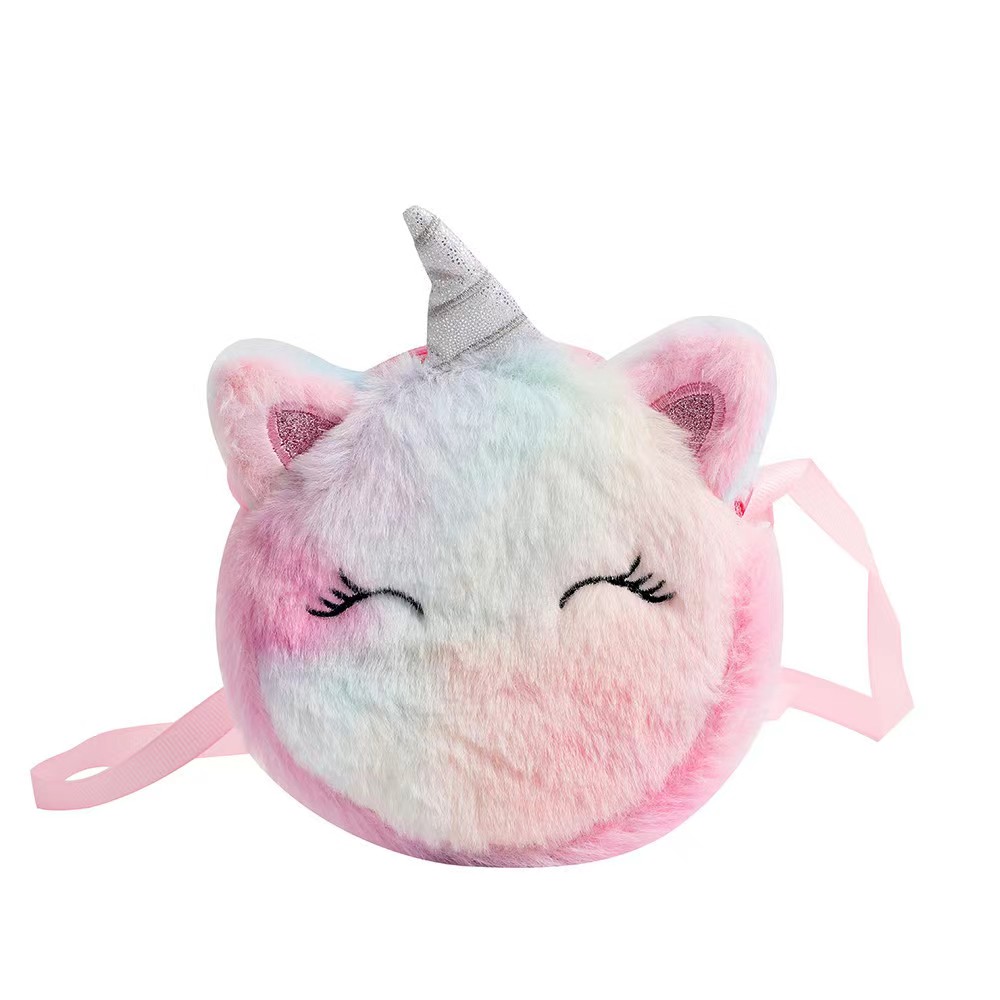 Sac à bandoulière en peluche p - Embroidery Unicorn avis et prix