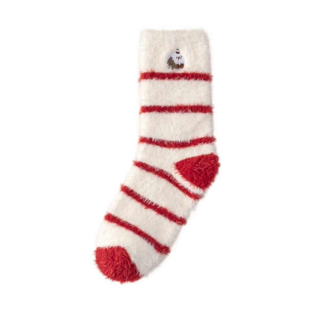 Chaussettes thermiques épaisse - Embroidery Xmas Tree avis et prix