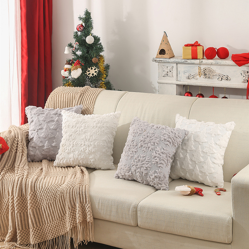 Housse de coussin brodée de fl - Embroidery Xmas Tree avis et prix