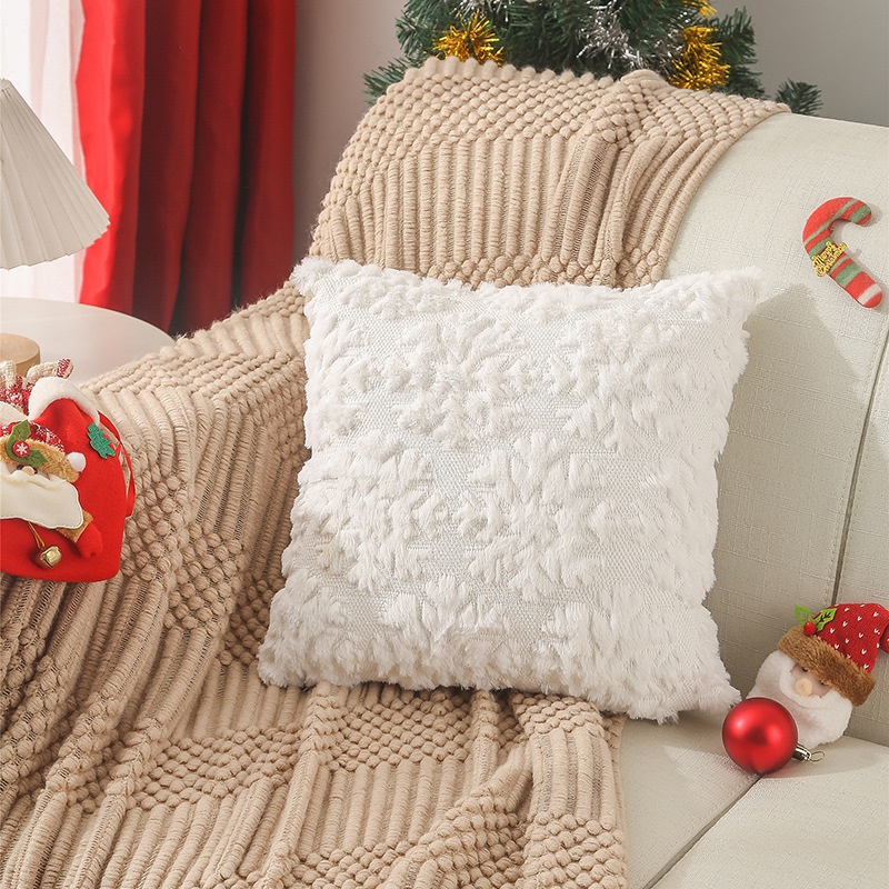 Housse de coussin brodée de fl - Embroidery Xmas Tree avis et prix