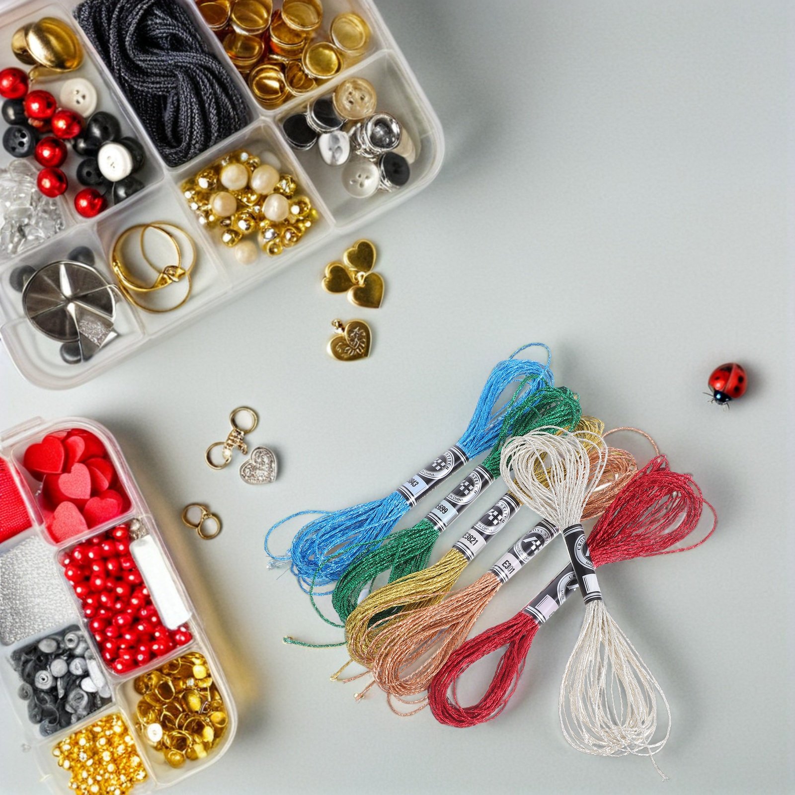Lot de 6 fils à broder métalli - Embroidery Bracelet avis et prix