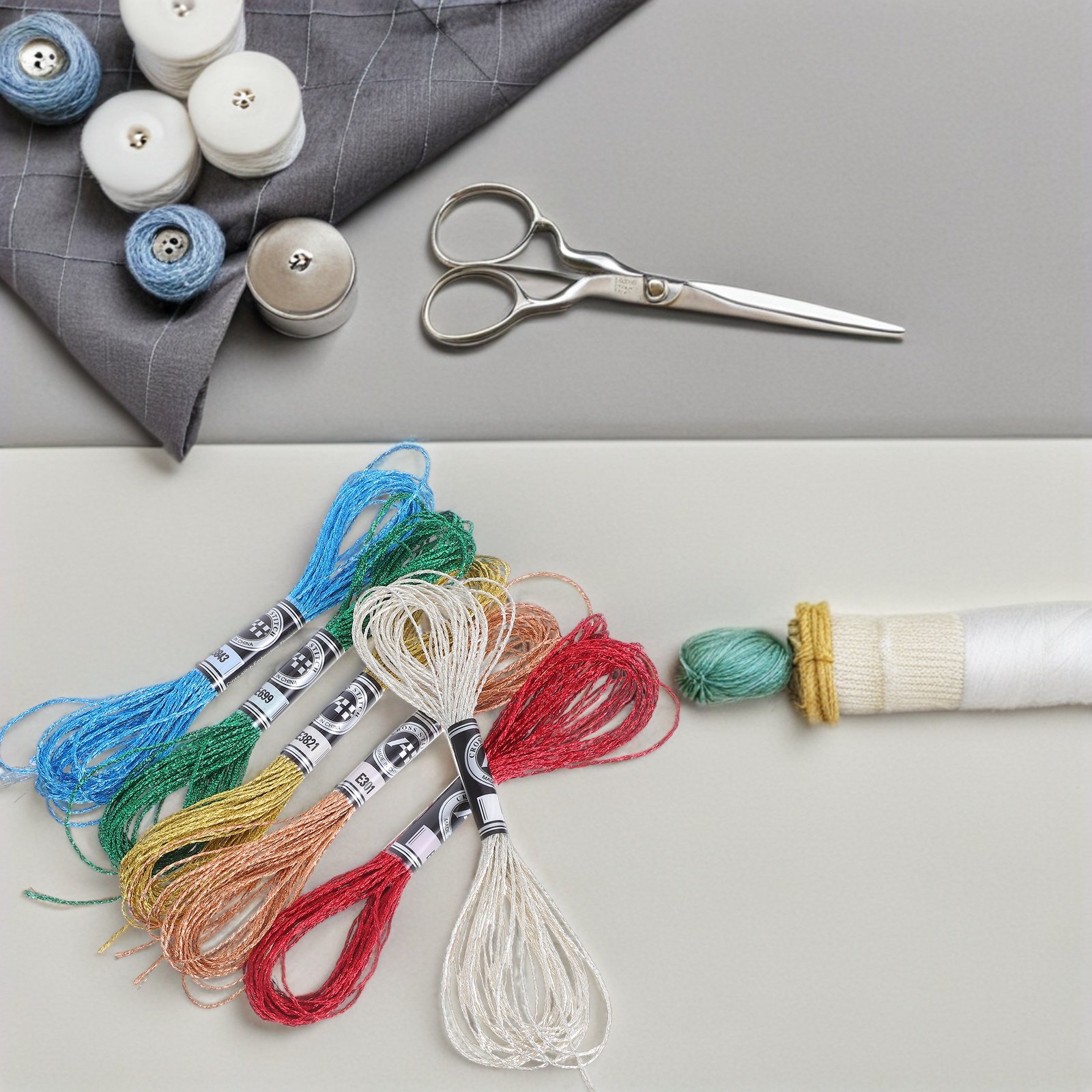 Lot de 6 fils à broder métalli - Embroidery Bracelet avis et prix
