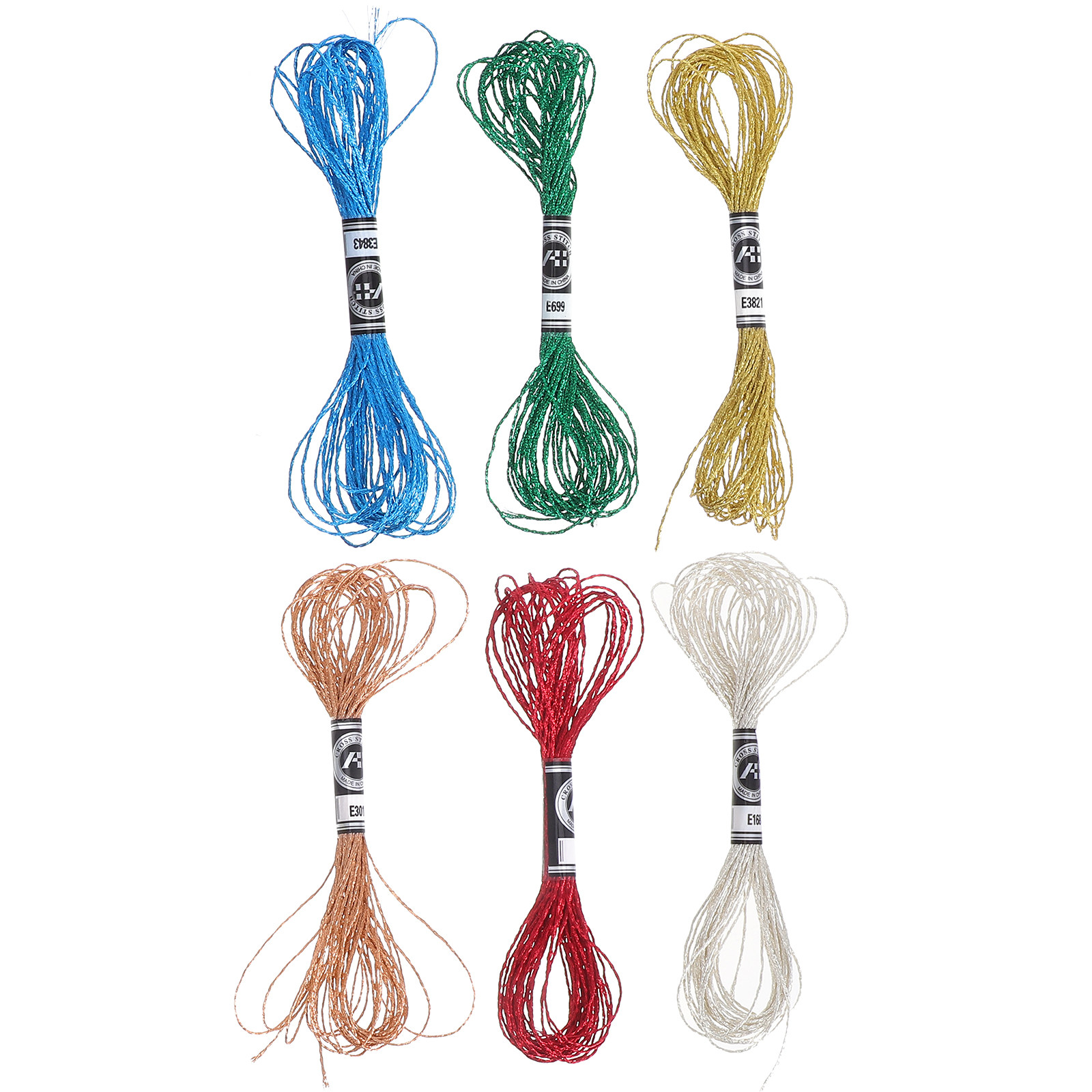 Lot de 6 fils à broder métalli - Embroidery Bracelet avis et prix