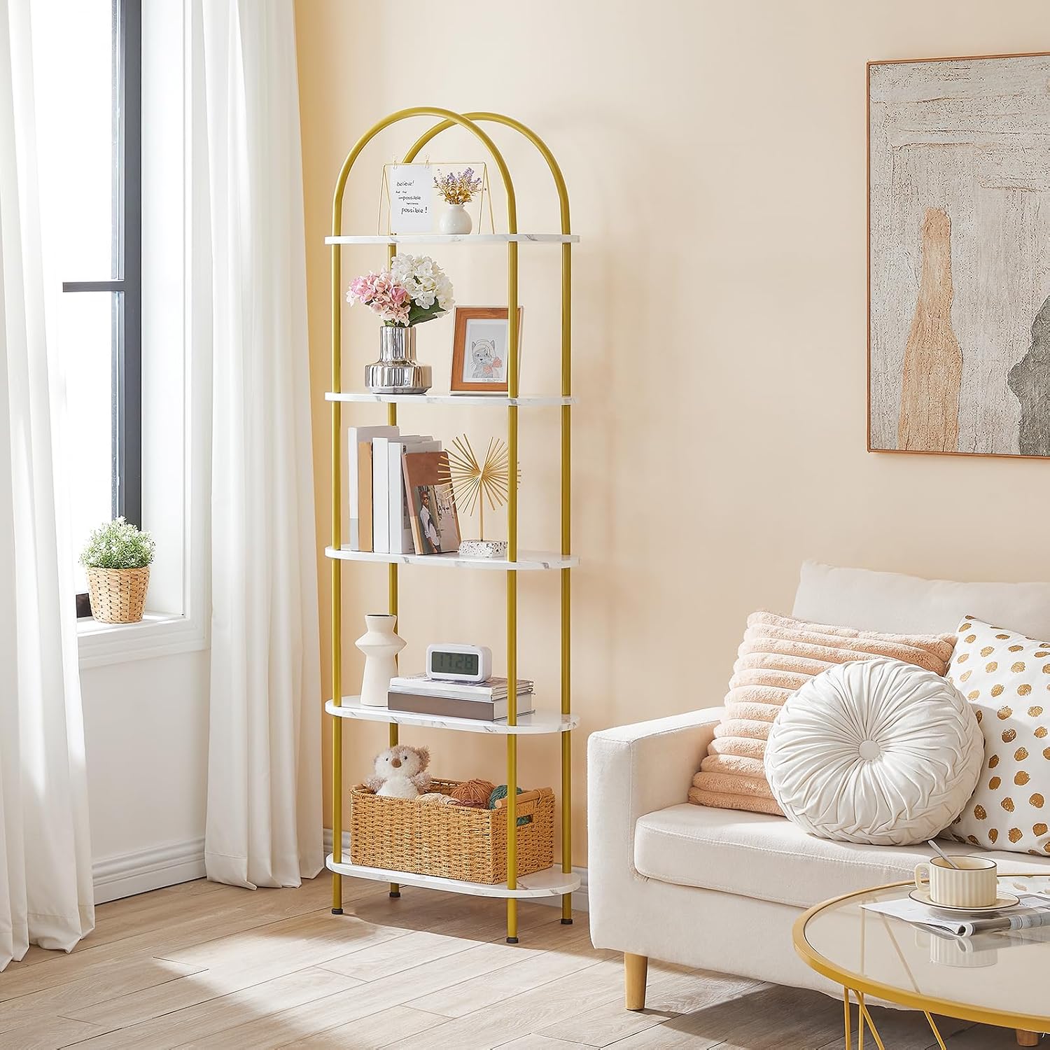 HOOBRO Étagère ouverte à 5 niv - Frame Display Wood avis et prix