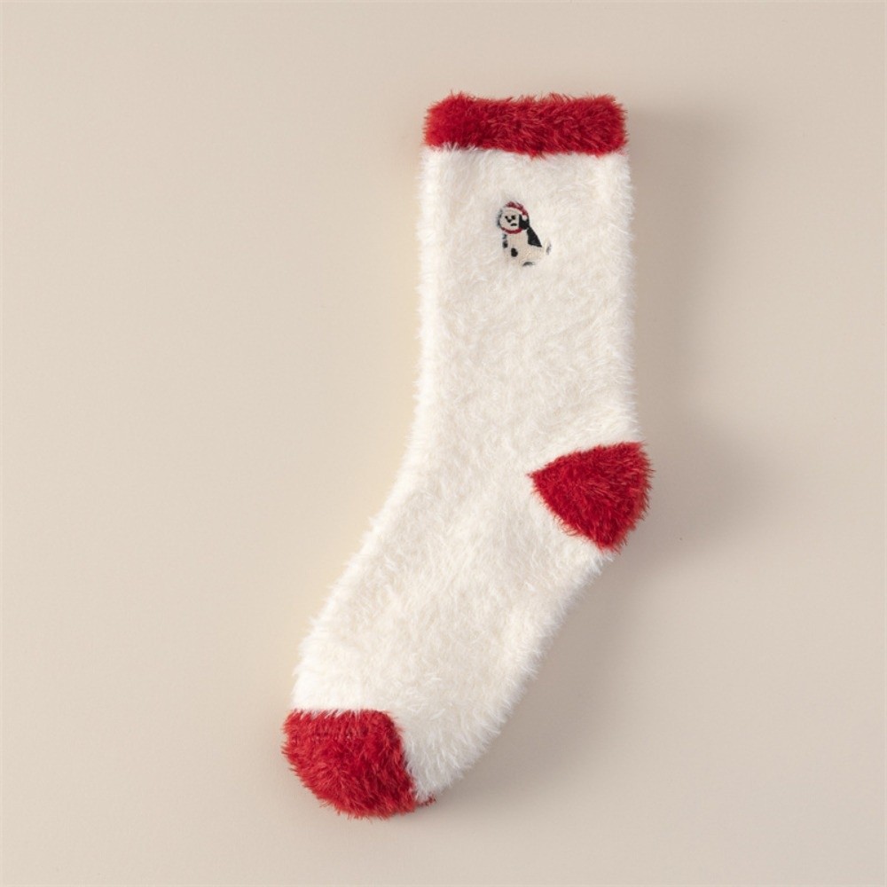 Chaussettes thermiques épaisse - Embroidery Xmas Tree avis et prix