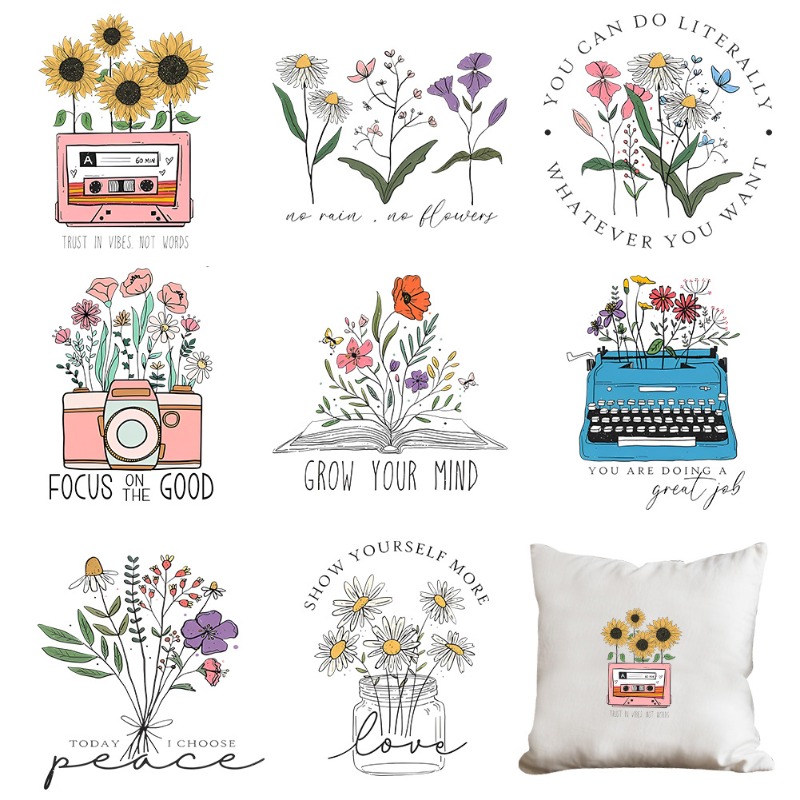 Autocollants thermocollants à  - Embroidery Flower avis et prix