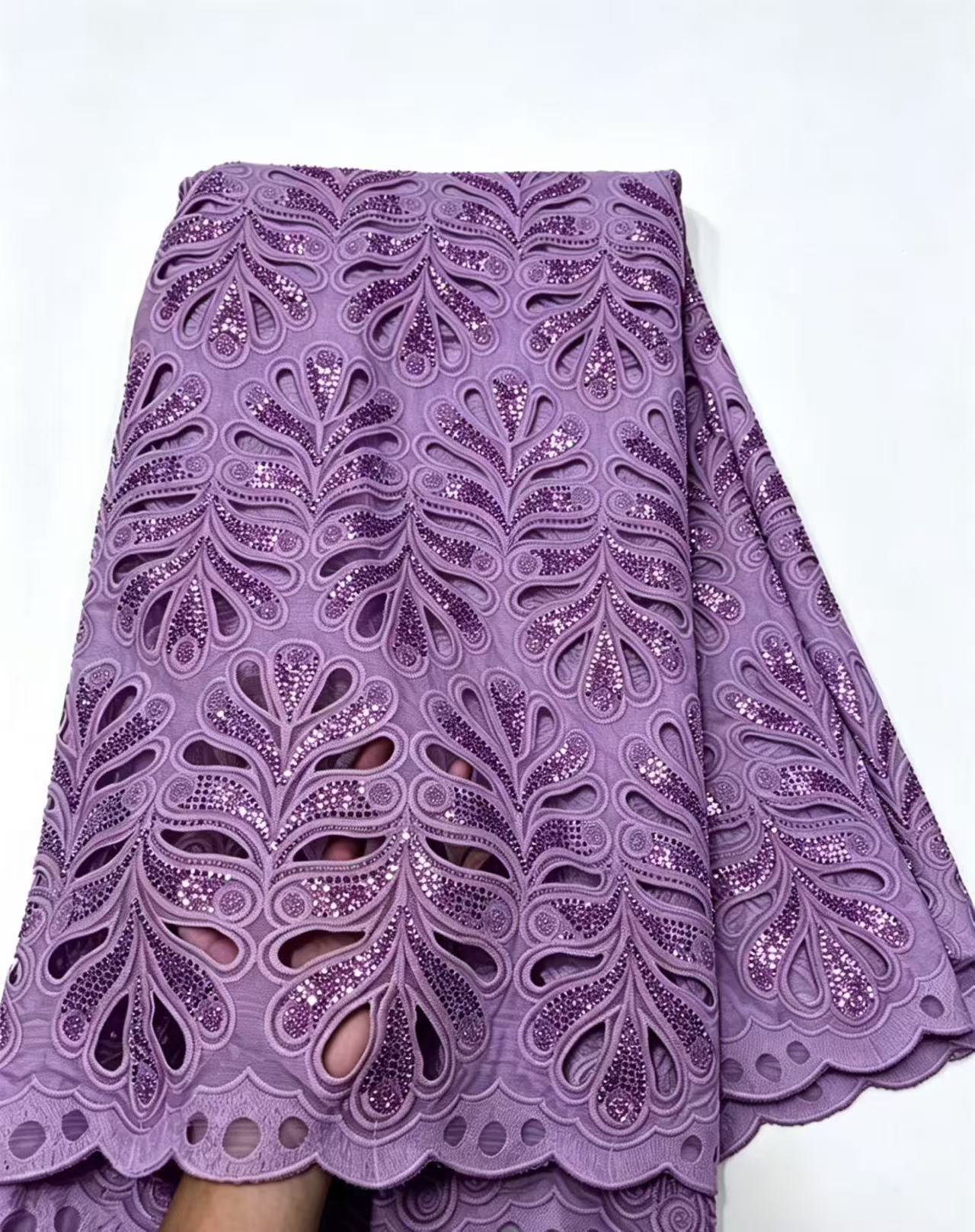Tissu en dentelle guipure brod - Embroidery Jersey avis et prix