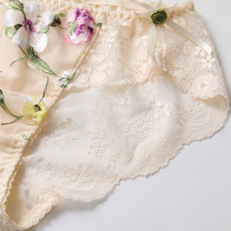 Culotte Sissy en dentelle tran - Embroidery Flower avis et prix