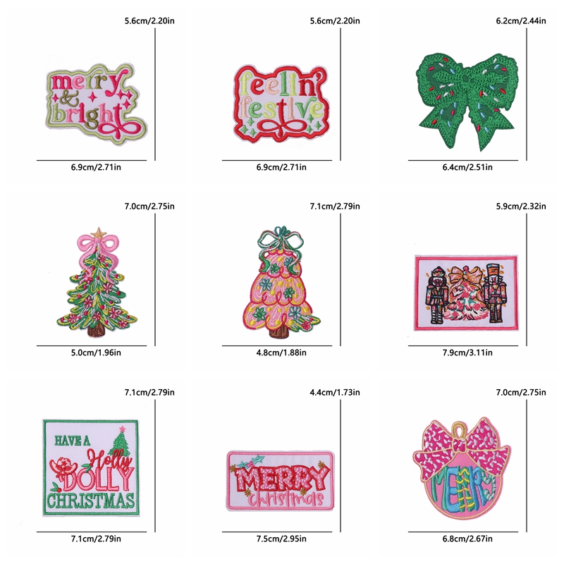 Patchs brodés de Noël/lettres, - Embroidery Xmas avis et prix