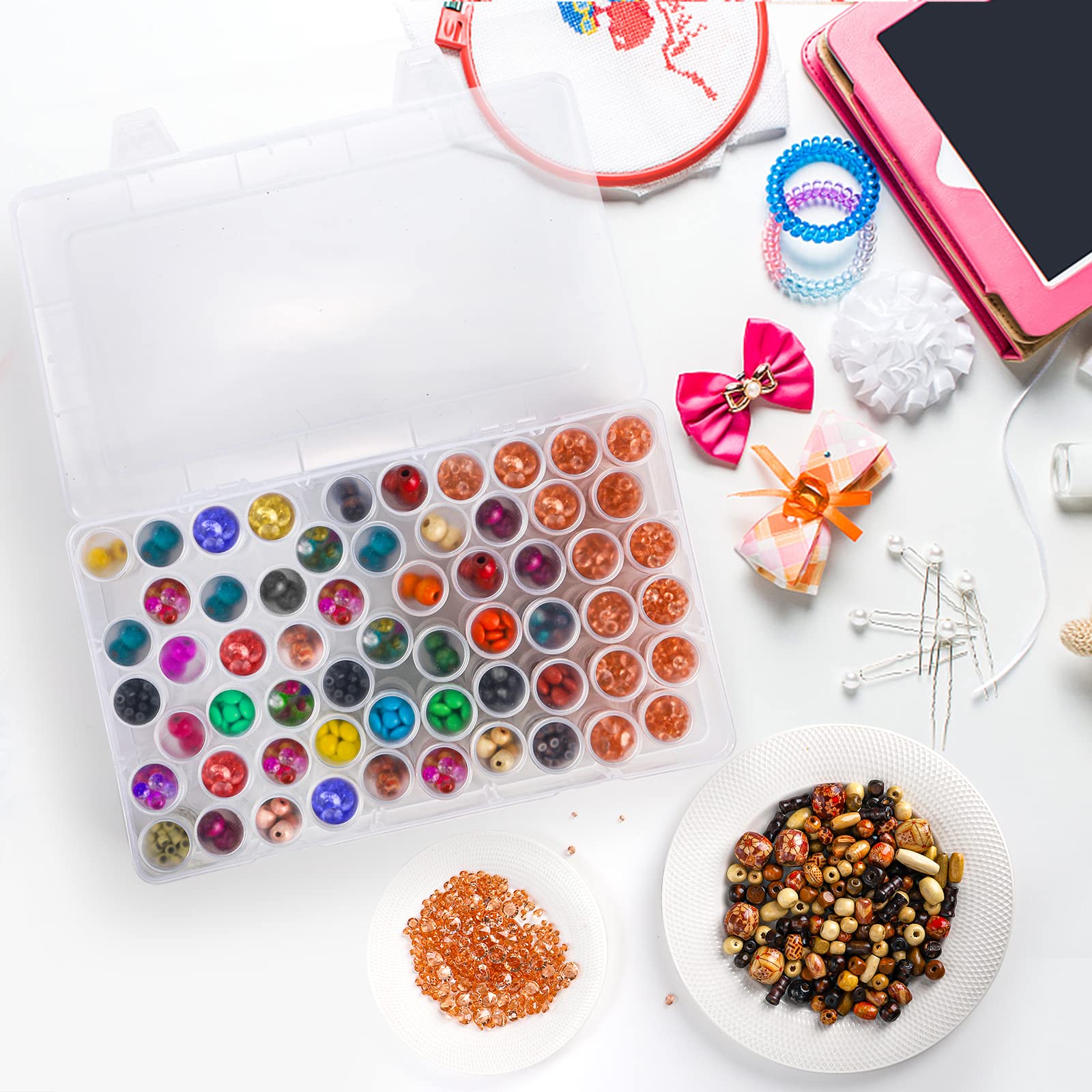 1 boîte de rangement en plasti - Embroidery Kit Starter avis et prix