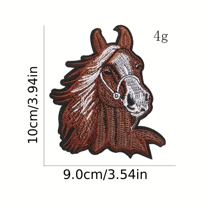 Tête de cheval adhésif broderi - Embroidery Unicorn avis et prix