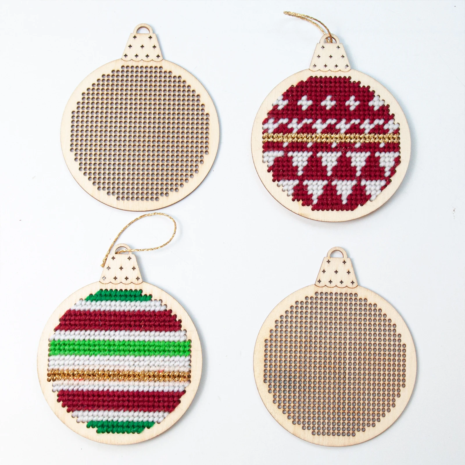 12 pièces de pendentifs en boi - Embroidery Xmas Tree avis et prix