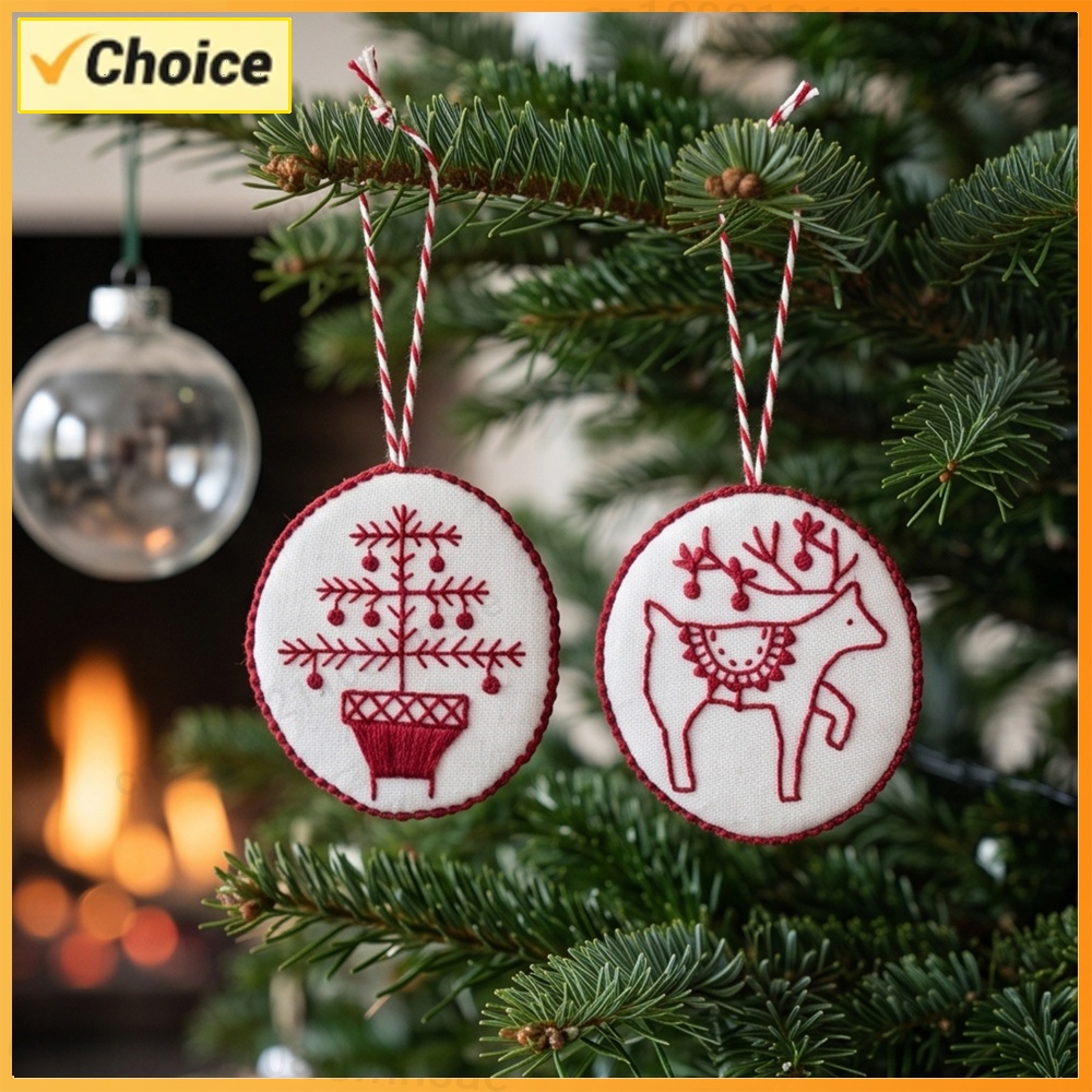 Kit de broderie de Noël avec o - Embroidery Xmas Tree avis et prix