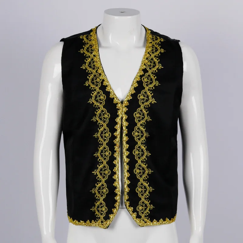 Gilet baroque brodé d'or médié - Embroidery Vest avis et prix
