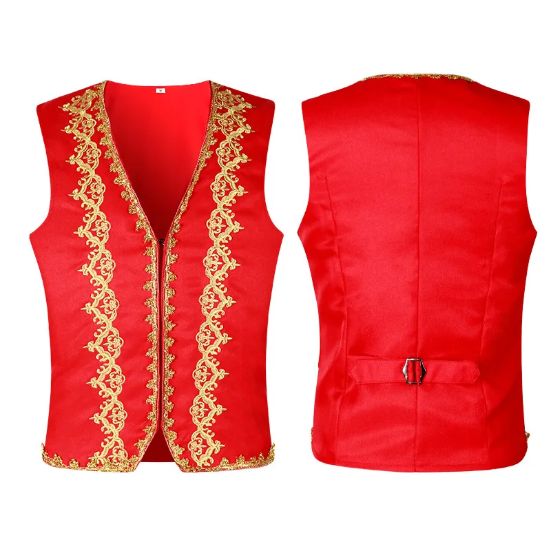 Gilet baroque brodé d'or médié - Embroidery Vest avis et prix