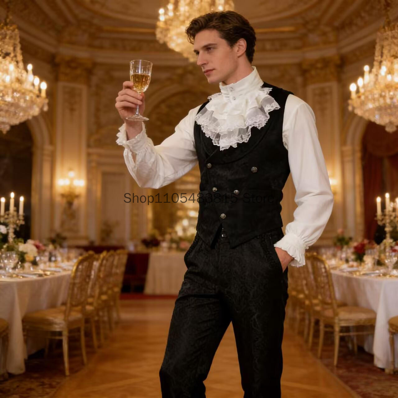 Gilet Noble Médiéval Brodé pou - Embroidery Vest avis et prix