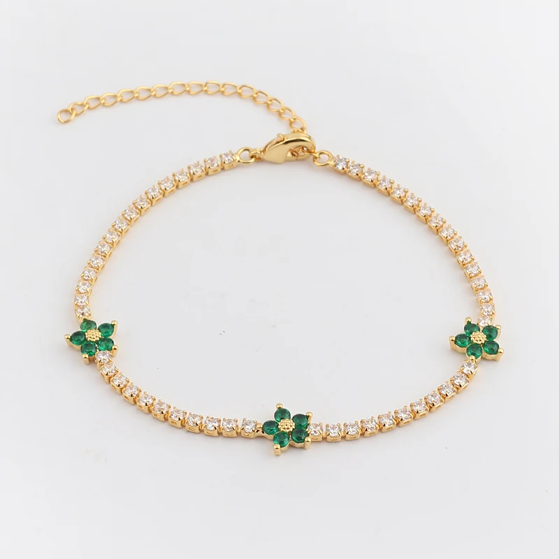 Bracelet de luxe en chaîne de  - Embroidery Daisy Flower avis et prix
