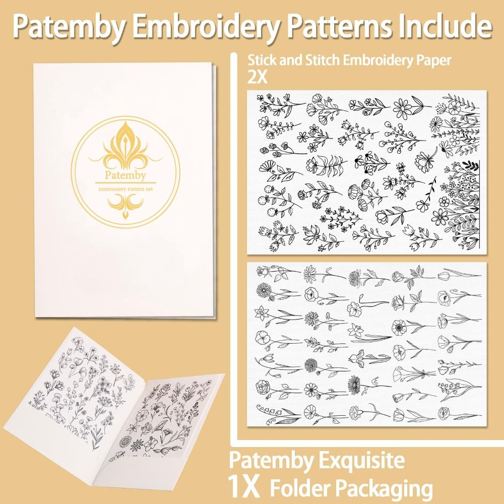 Papiers de broderie hydrosolub - Embroidery Daisy Flower avis et prix