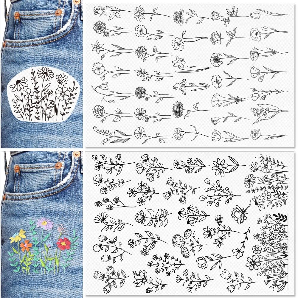 Papiers de broderie hydrosolub - Embroidery Daisy Flower avis et prix