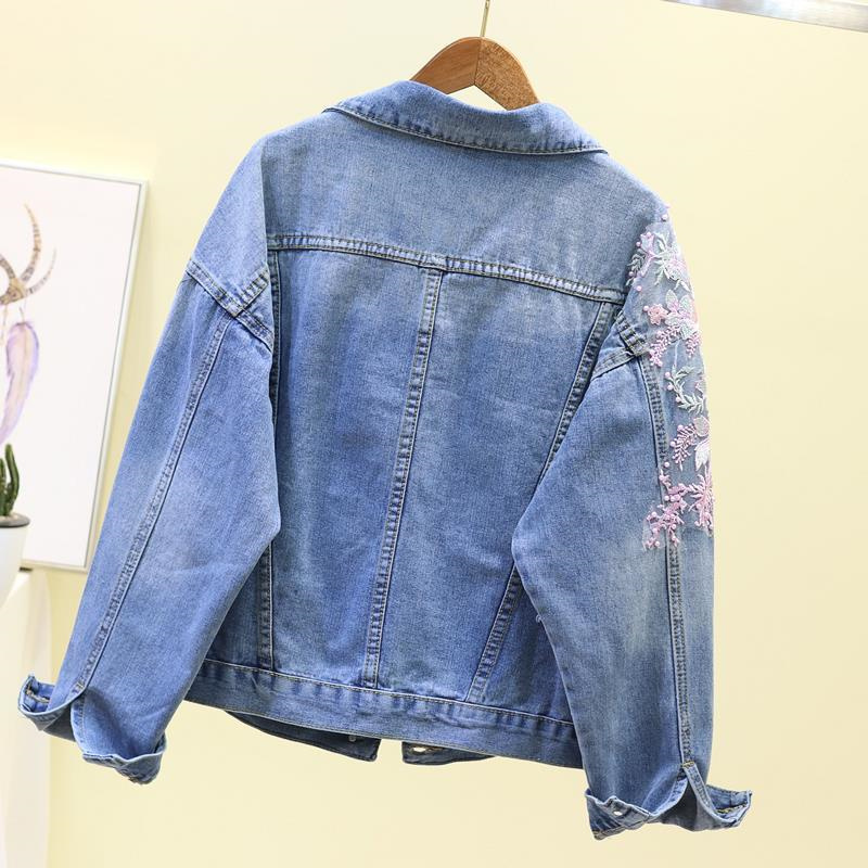Veste en Jean brodée pour femm - Embroidery Jeans Sakura avis et prix