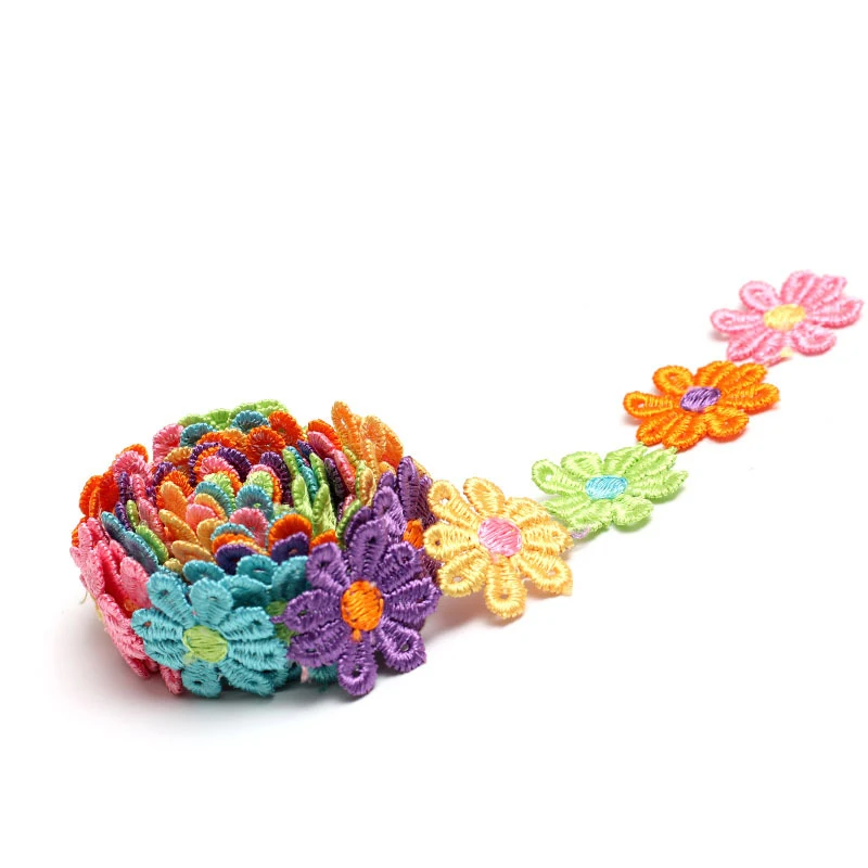 15yards coloré marguerite fleu - Embroidery Daisy Flower avis et prix