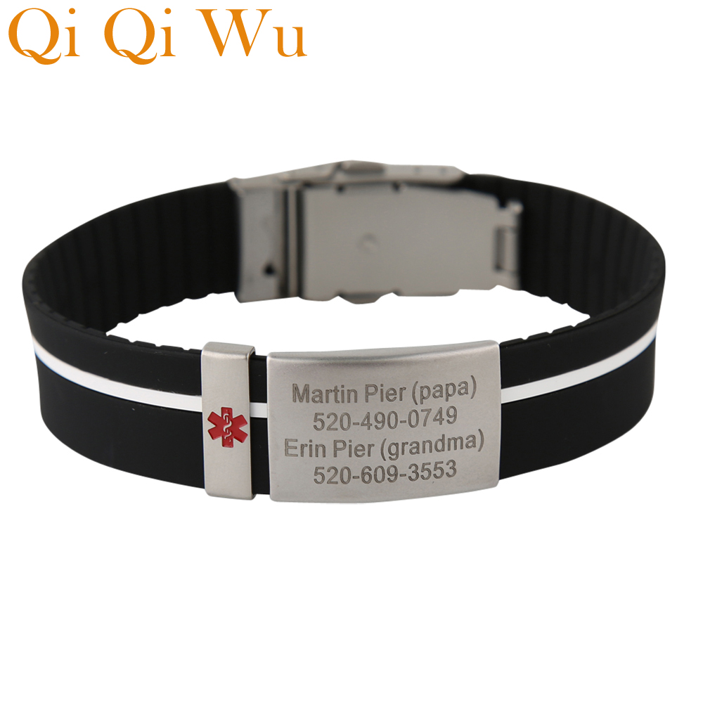 Bracelet médical personnalisé  - Embroidery Writing avis et prix
