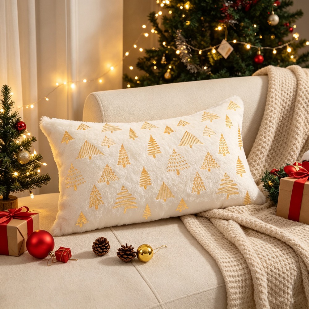 Housse de coussin de Noël brod - Embroidery Xmas Tree avis et prix
